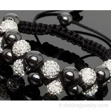 Cristal perles Bracelets Shamballa en gros pour cadeau de mariage